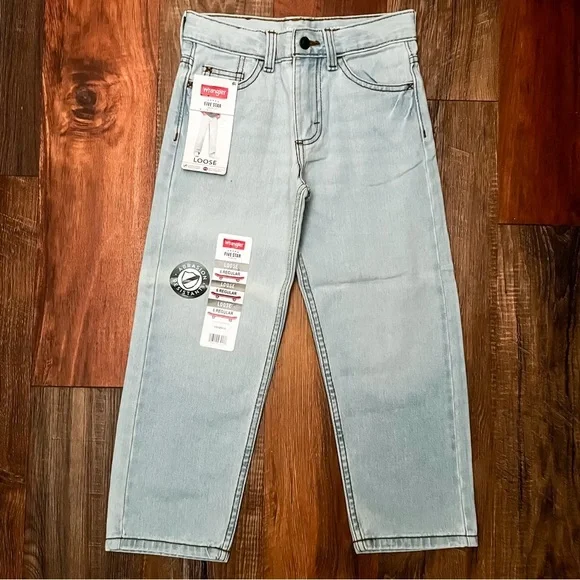 Wrangler Five Star Premium Boys Loose Fit Jeans | 6 R - Picture 1 of 10